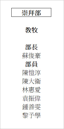 崇拜部