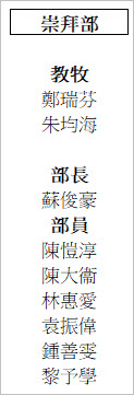 崇拜部